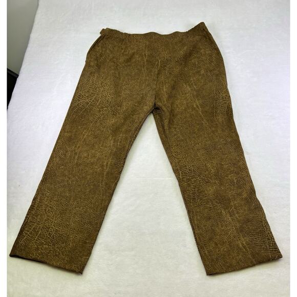 VTG 90s NANCY BOLEN City Girls Brown Faux Suede Western 2 pc. Set - Plus Size 18 - Picture 16 of 16